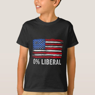 0% Liberal Zero Percent Anti Liberal Republican Ta T-Shirt