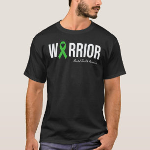 0 Mental Health Awareness Green Ribbon T-Shirt