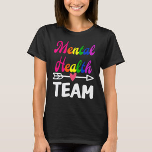 0 Mental Health Team Awareness Therapist Men Women T-Shirt