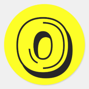 0 Stickers grand rond jaune par Janz