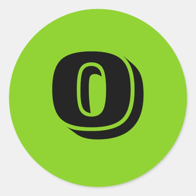 0 Stickers vert rond petit par Janz (Devant)