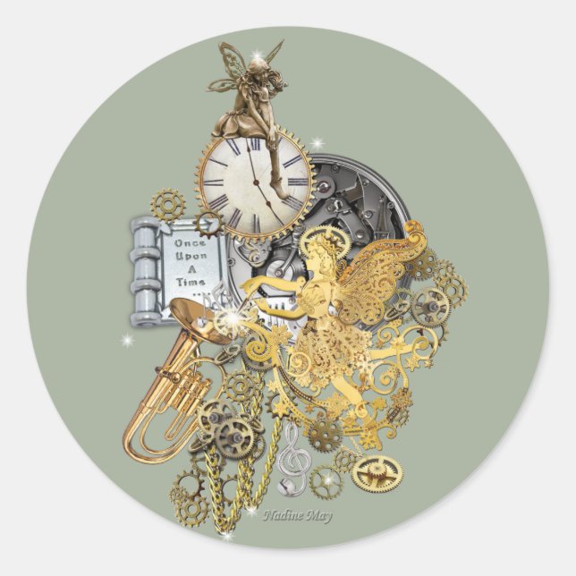 0nce upon a time  classic round sticker (Front)