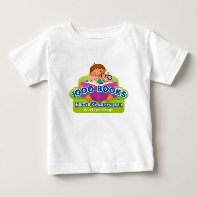 1000 Books Before Kindergarten Baby T-Shirt (Front)