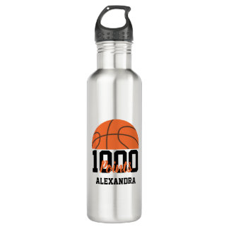 1000 Career Points Scorer Basketball Player Team 710 Ml Water Bottle
