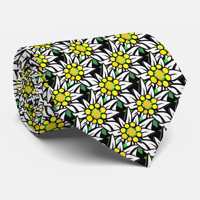 1000 Edelweiss on black Tie (Rolled)