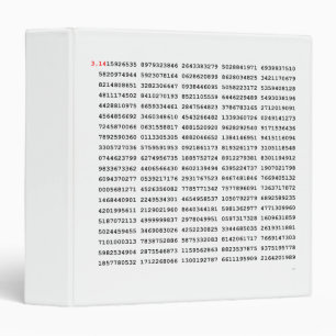 1000 First Digits Pi Number Mathematical symbol Binder