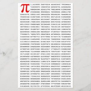 1000 First Digits Pi Number Mathematical symbol Flyer