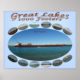 1000 footer oval layout 16 x 20 poster