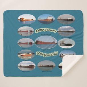 1000 Footers sherpa blanket