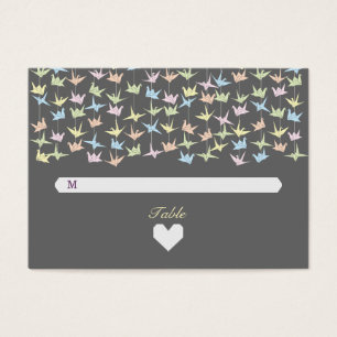 1000 Hanging Origami Paper Cranes Wedding (Grey)