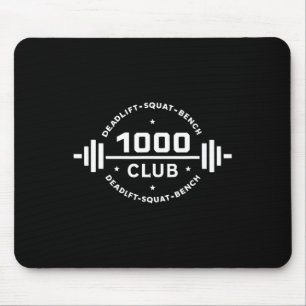 1000 Lb Club Body Building Workout Gym Weightlifte Mouse Pad