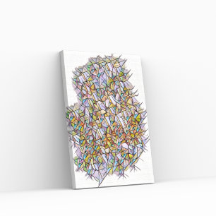 1000 pieces of Colour  Canvas Print