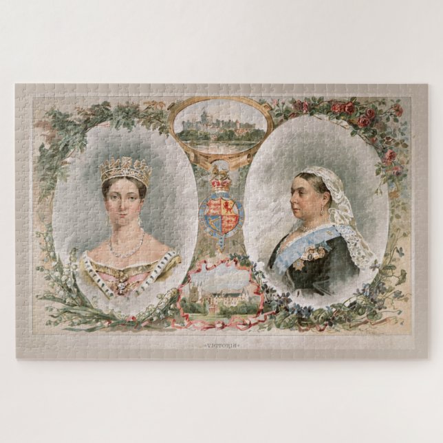 1000 pièces Queen Victoria Golden Jubilee Puzzle (Horizontal)