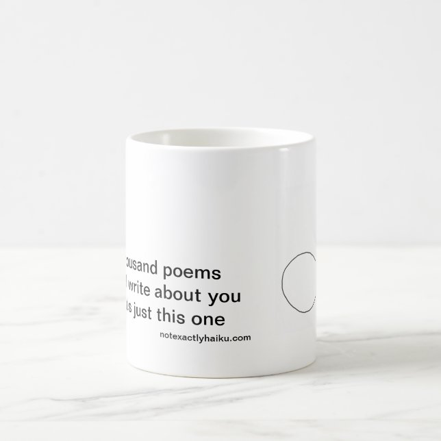 1000 poems coffee mug (Center)