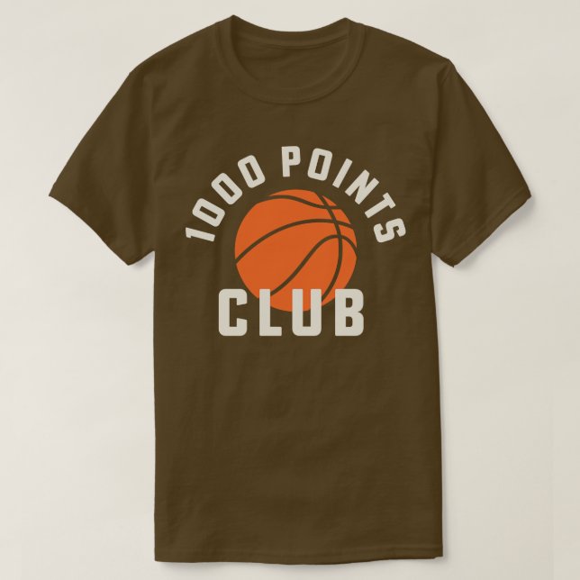 1000 Points Basketball Tshirt High School Basketba (Design Front)