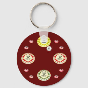 1000 Points Pinball Keychain