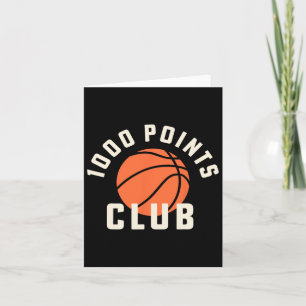 1000 Points Scorer High School Bysketbyll Player Card