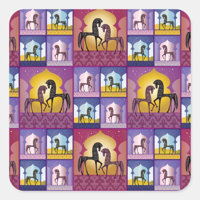 1001 Arabian Nights Square Sticker (Front)