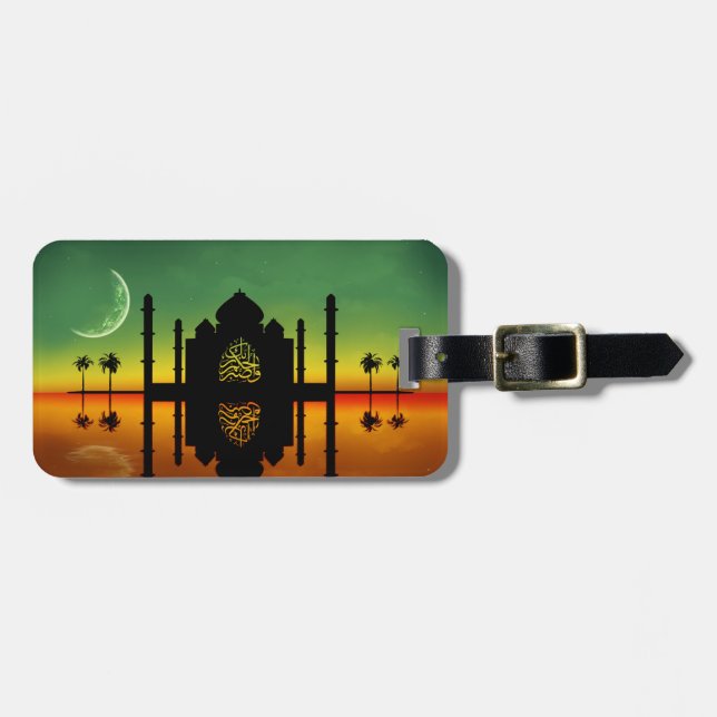 1001 Oriental Night Reflection Luggage Tag (Front Horizontal)