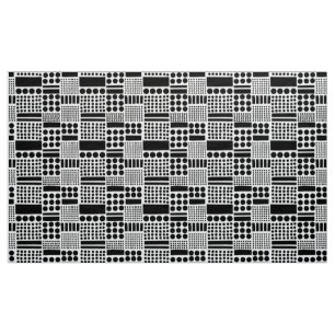 100416 - Black on White Fabric