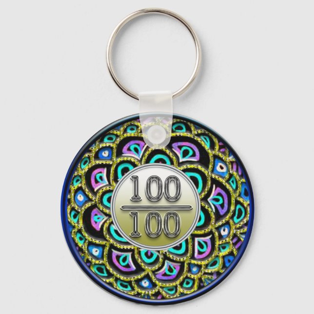 100/100 Praise Keychain (Front)