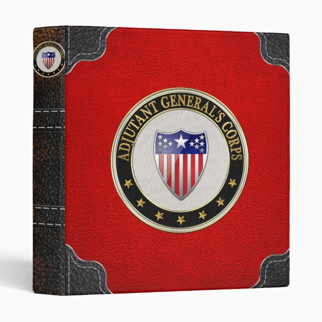 [100] Adjutant General's Corps Branch Insignia [3D Binder (Front/Spine)