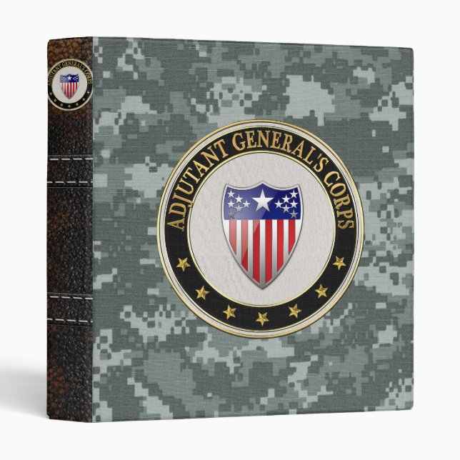 [100] Adjutant General's Corps Branch Insignia [3D Binder (Front/Spine)
