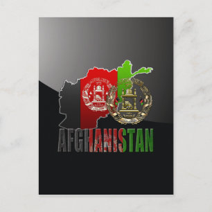 [100] Afghanistan : COA, drapeau et carte