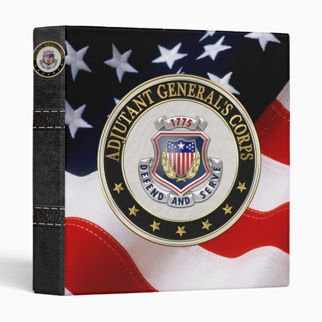 [100] AG Corps Regimental Insignia [3D] Binder (Front/Spine)
