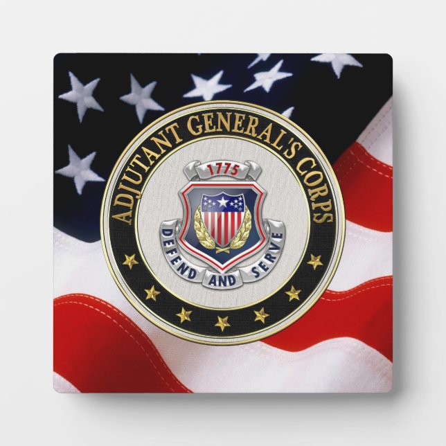 [100] AG Corps Regimental Insignia [3D] Plaque (Front)