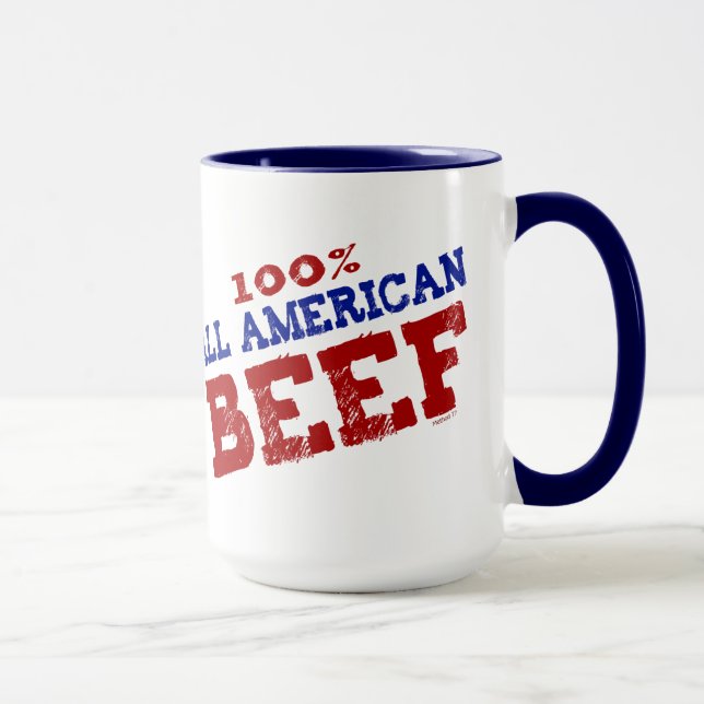 100% All Ameican Beef Mugs (Right)