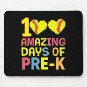 100 Amazing Days Of Pre-k Softbyll Player Student Mouse Pad