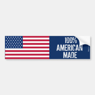 100% American Made Bumper Sticker