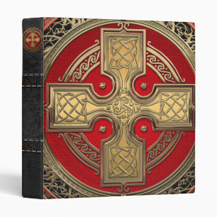 [100] Ancient Celtic Sacred Gold Knot Cross Binder