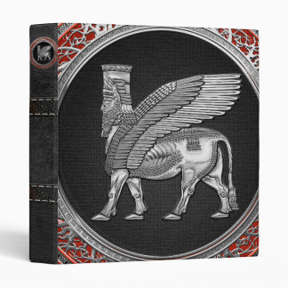 [100] Assyrian Winged Bull - Silver Lamassu Binder