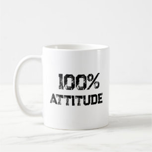 100% ATTITUDE – Customizable Office Gift for Confi Coffee Mug