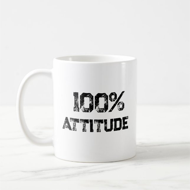 100% ATTITUDE – Customizable Office Gift for Confi Coffee Mug (Left)