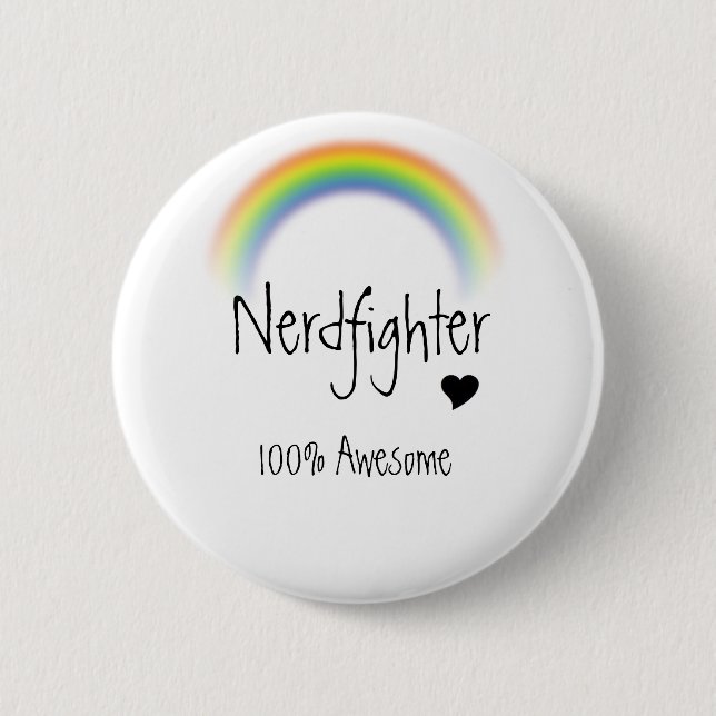 100% Awesome 2 Inch Round Button (Front)