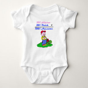 100% awesome baby bodysuit