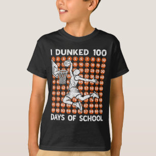 100 Basketball 100th Dunked Days Day School 100 I T-Shirt