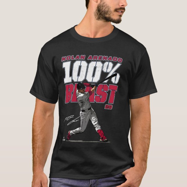 100 Beast Nolan Arenado St Louis MLBPA T-Shirt (Front)