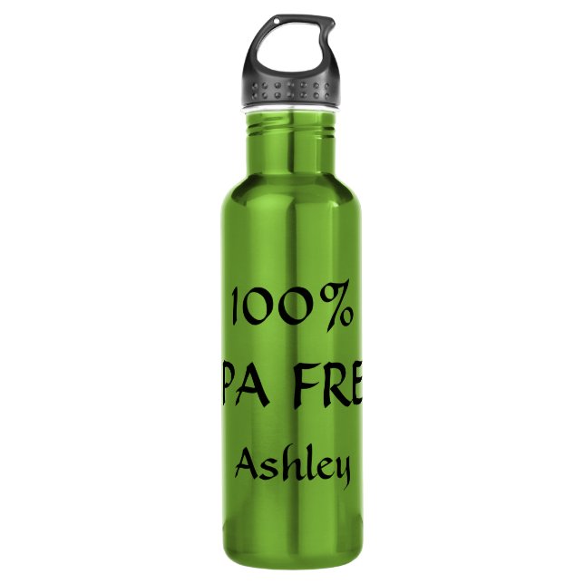 100% BPA FREE customize-able name 710 Ml Water Bottle (Front)