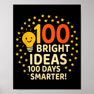 100 Bright Ideas 100 Days Smarter Design, 100 Days Poster