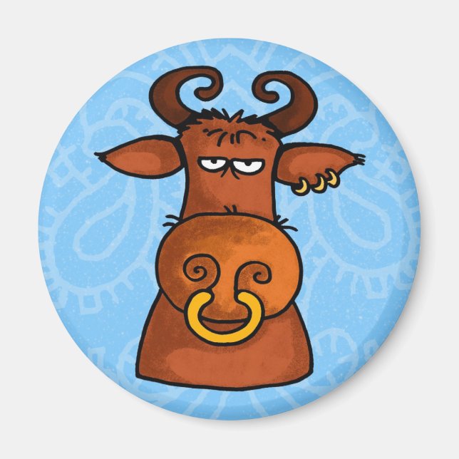 100% bull no txt magnet (Front)