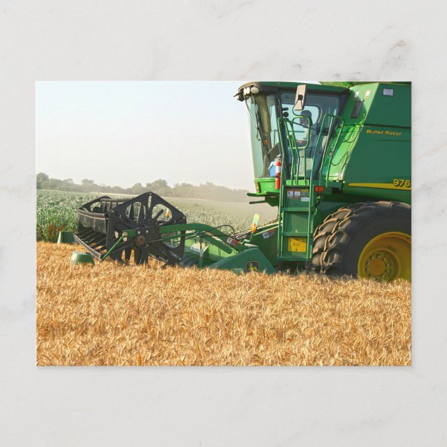 100 Bushel Wheat Harvest Postcard (Front)