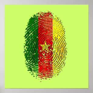 100% Cameroon DNA of a Cameroonian Cameroun Poster