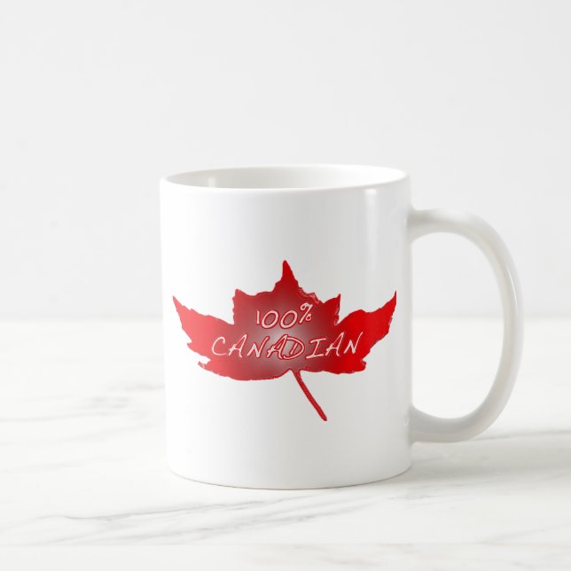 100% Canadian Coffee Mug (Right)