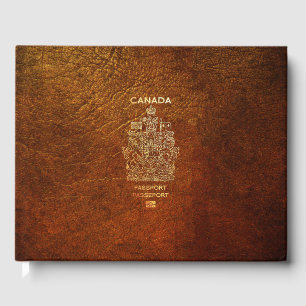 [100] Canadian Passport Cover Guest Book
