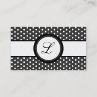 100 Carte de visite Pokadot Polkadot gris
