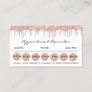 100 Cartes de rappel de rendez-vous Lash de maquil